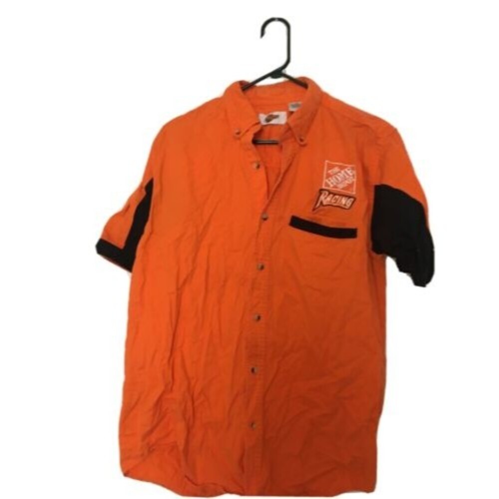 Winner's Circle Men's Button Up Shirt Home Depot Tony Steward Racing #20 Size M
